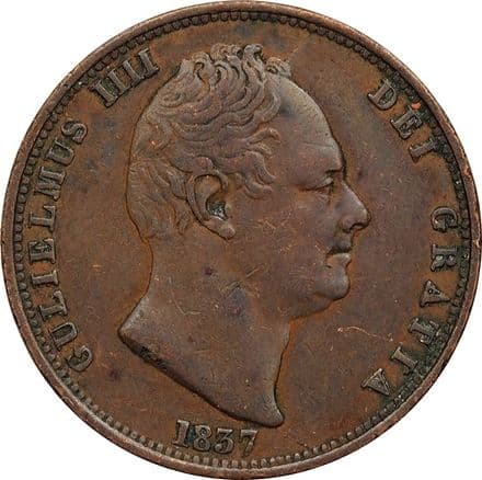 Willian IV Halfpenny 1830-1837