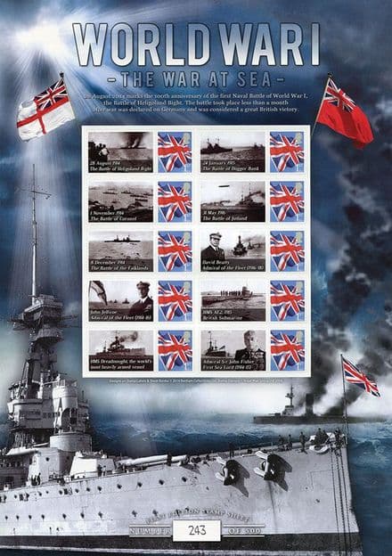World War I- War at Sea Commemorative Stamp Sheet