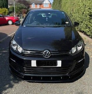 Front Lip And Side Skirt Splitters-Vw Golf Mk6 R