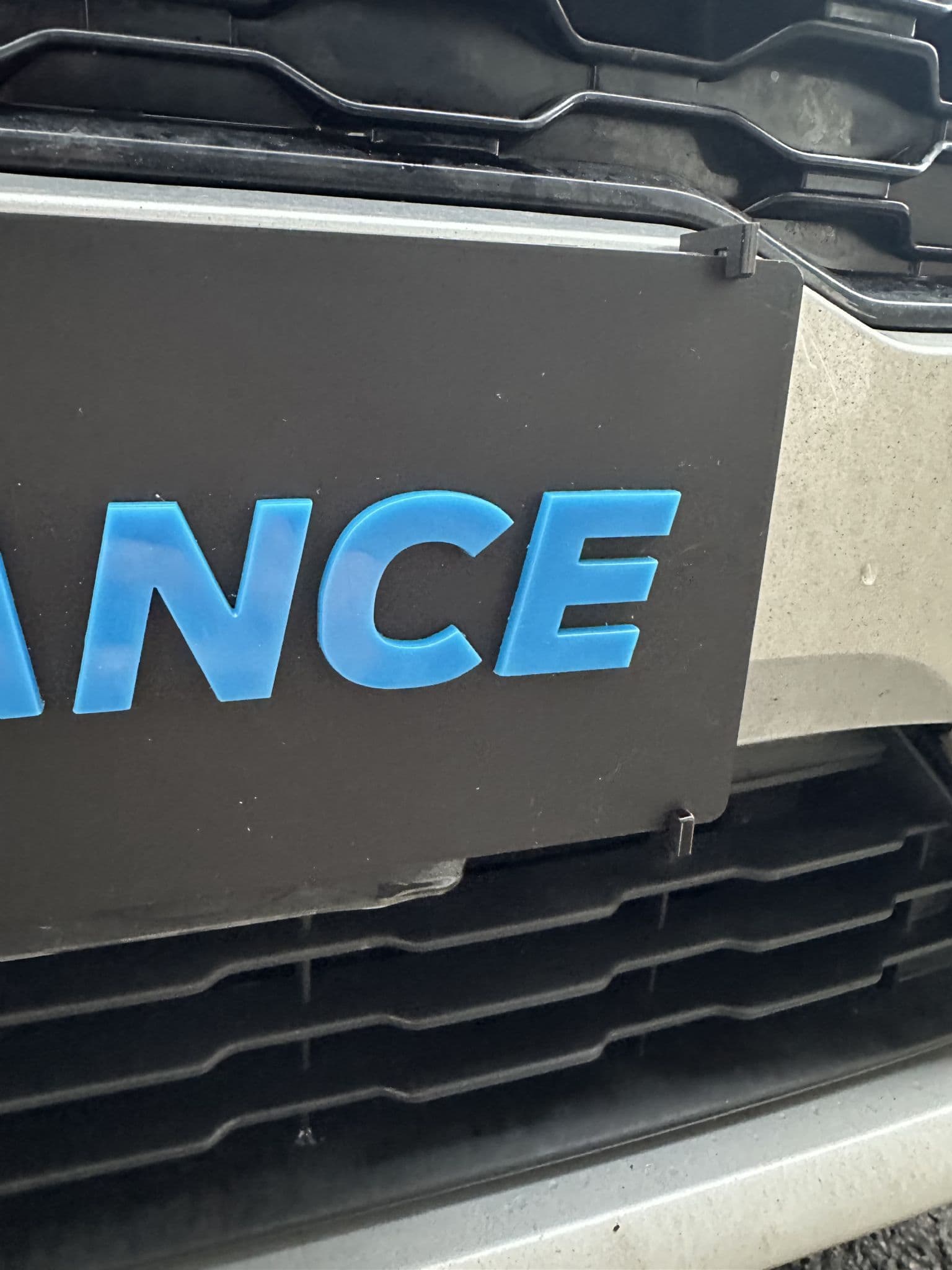 RS PERFORMANCE SHOW PLATE