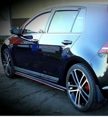 Side Skirt Splitters-Vw Golf GTD