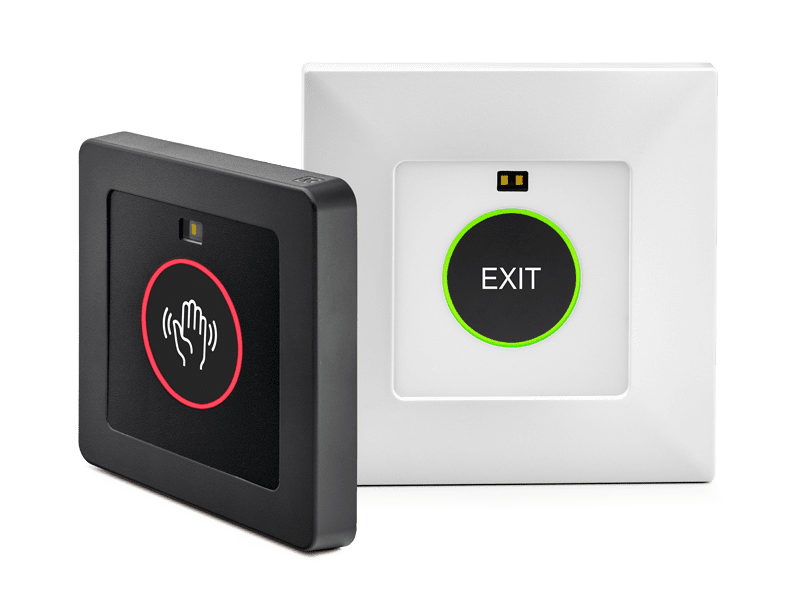 Touchless Rte Button Wave XS Touchless Exit Button Dynamic Display