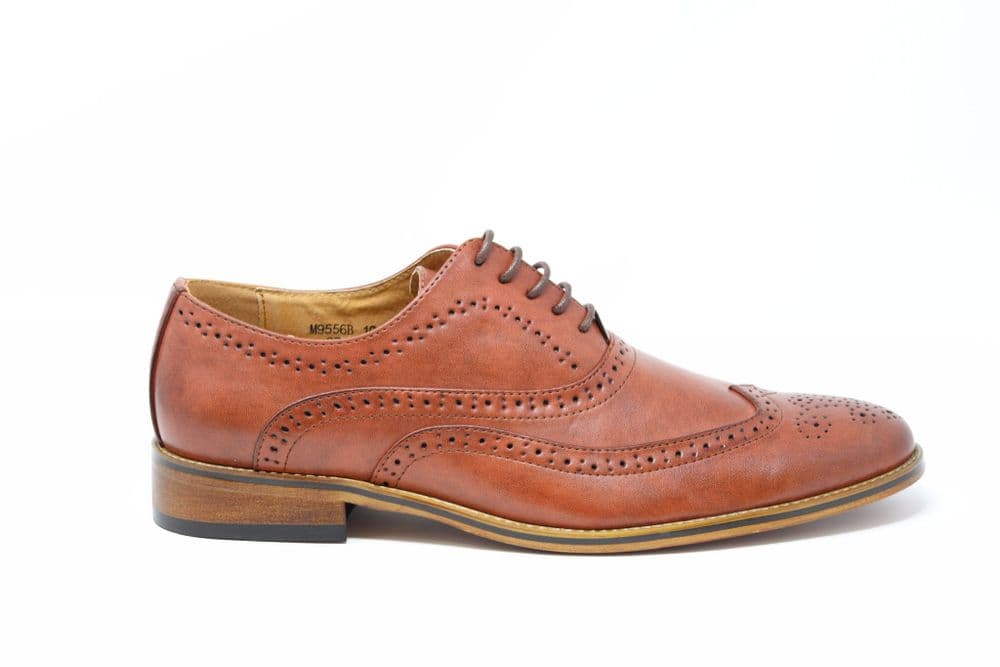 Goor Oxford Brogue Lace Up PU Shoe