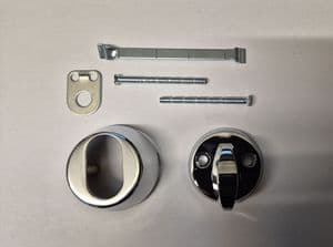 Abloy 6407 (ABLOY) Escutcheon and Turn for use with single scandinavian oval cylinder