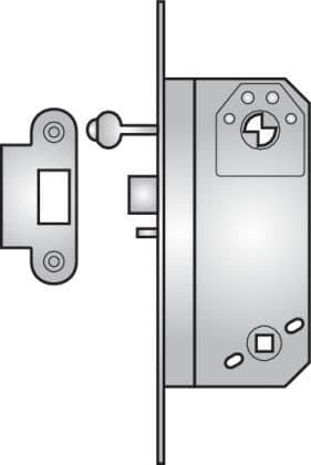 Assa 8762 night latch with key lock back - Modular