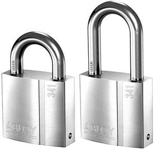 Abloy PL 341 Abloy Padlock. Grade 3 . 57mm width body. 10mm shackle,.