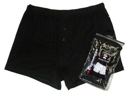 2 Pack ESPIONAGE Jersey Knit Boxer Shorts