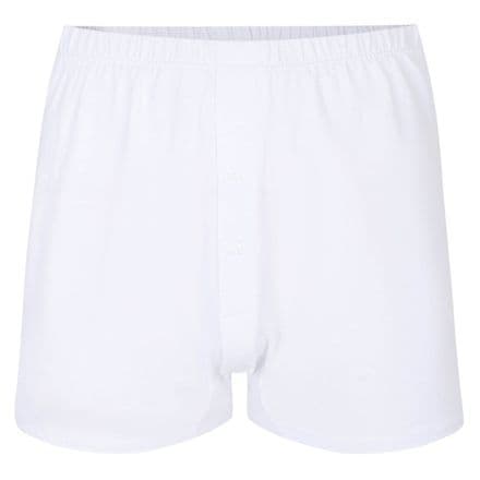 2 Pack ESPIONAGE Jersey Knit Boxer Shorts - WHITE