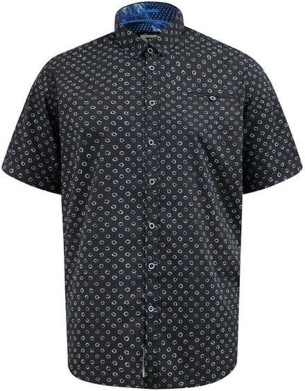 D555 BLACK PATTERNED SHIRT