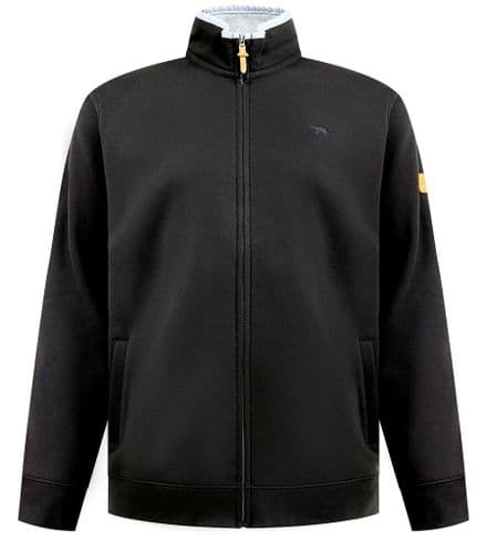 D555 FULL ZIP FLEECE SWEATSHIRT - BLACK
