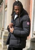 D555 hooded quilted jacket size XXL XXXL 2XL 3XL 4XL 5XL 6XL