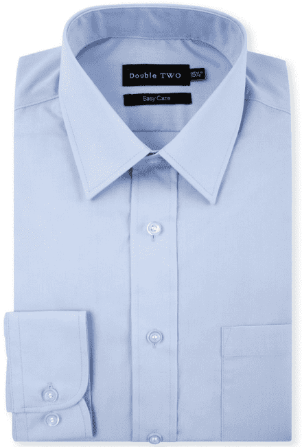 Double Two Long Sleeved Formal Shirt - Glacier Blue