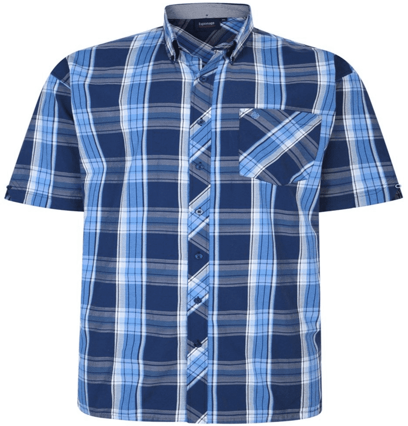 espionage check print Shirt 2xl 3xl 4xl 5xl 6xl