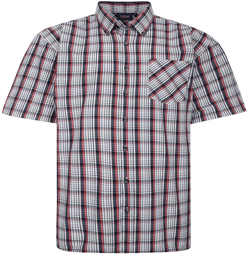 espionage check print Shirt 2xl 3xl 4xl 5xl 6xl