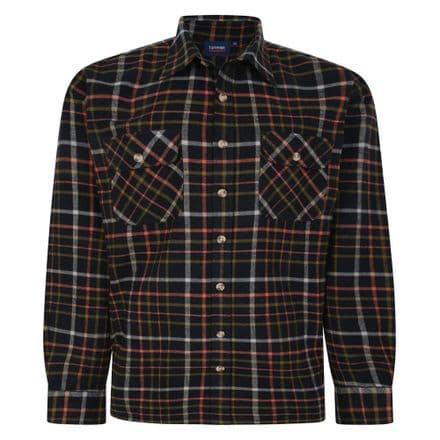 ESPIONAGE LONG SLEEVED HEAVYWEIGHT CHECK OVERSHIRT