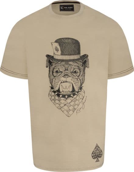 KAM BULLDOG PLAYING CARDS T SHIRT