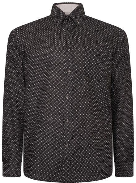 KAM LONG SLEEVED PATTERNED SHIRT