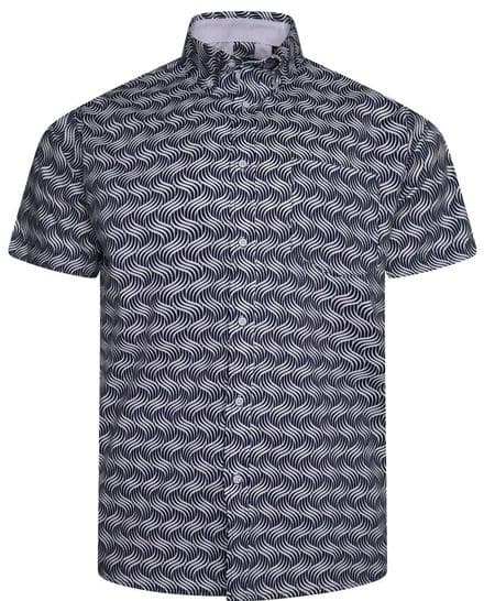 KAM PATTERNED SHIRT - BLACK/WHITE