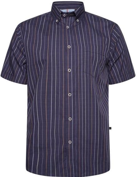 KAM STRIPE PATTERNED SHIRT