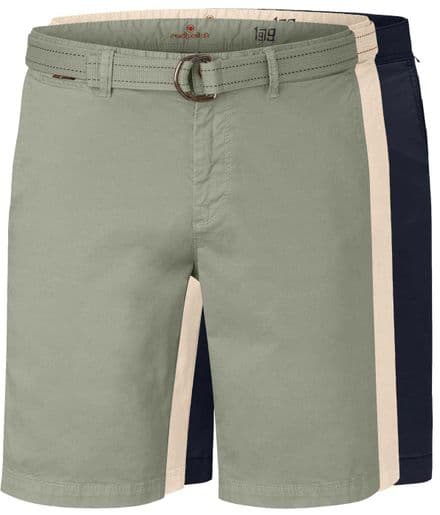 REDPOINT SMART BELTED STRETCH COTTON SHORTS