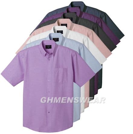 Short Sleeved Button Down Collar Shirt