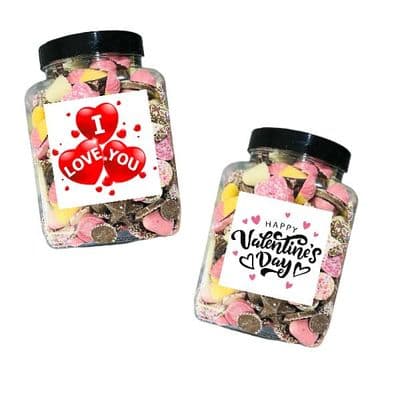 1.5kg Chocolate Mix Jar I Love You / Valentines