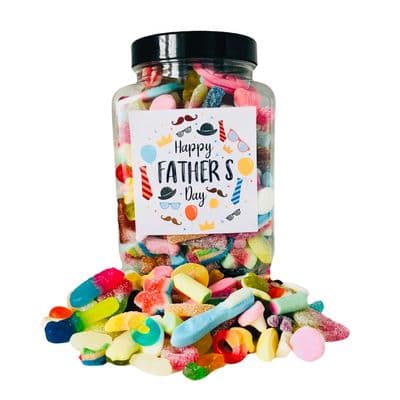 1.5kg Fathers Day Jelly & Fizzy Combo  Sweet Jar