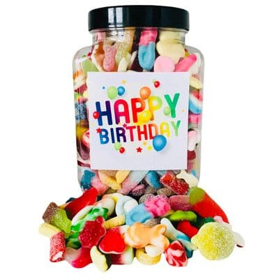 1.5kg Happy Birthday 'Bit of everything' Jar