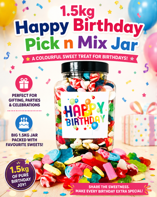 1.5kg Happy Birthday Pick & Mix Jar