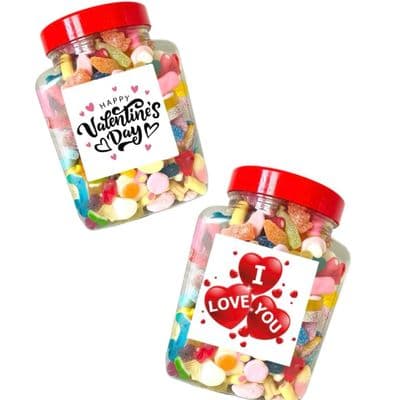 1.5kg Jelly & Fizzy Mix Valentines / I Love You Jar