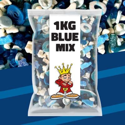 1kg Blue Sweets Mix  Bag
