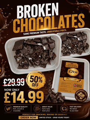 1kg Broken Dark Chocolate (65%) with Mint Fondant