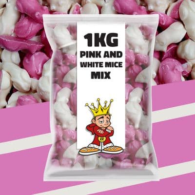 1kg Pick & White Chocolate Mice Bag