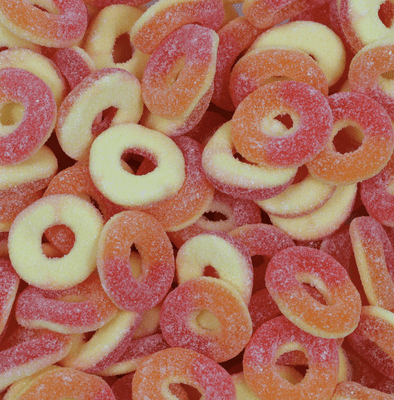 1kg Sour Peach Rings