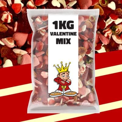 1kg Valentines Mix Sweets Bag