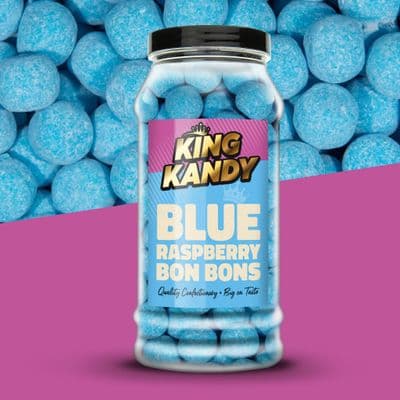 605g Blue Raspberry Bon Bons Gift Jar
