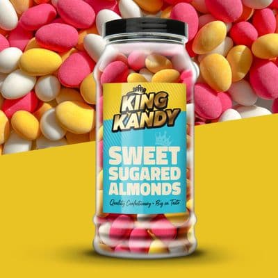 700g Sugared Almonds Sweets Gift Jar