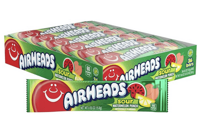 Airheads Chew Bar Sour Watermelon Punch