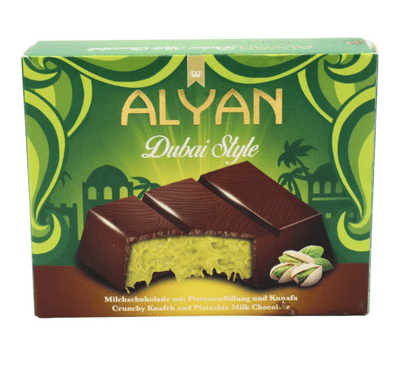 Alyan Dubai Chocolate 100g Bar