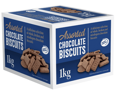 Assorted Chocolate Biscuits Box 1kg