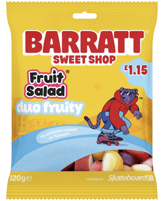 Barratt Duo Fruity 120g