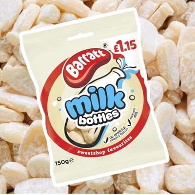 Barratt Powdery Milk Bottles 150g bag