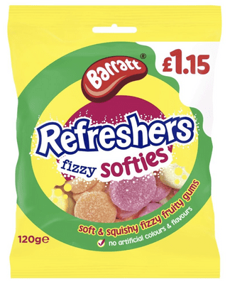 Barratt Refreshers Fizzy Softies 120g