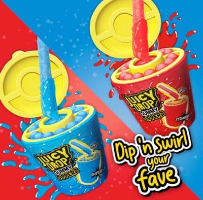 Bazooka Juicy Drop Gummy Dipperz 96g