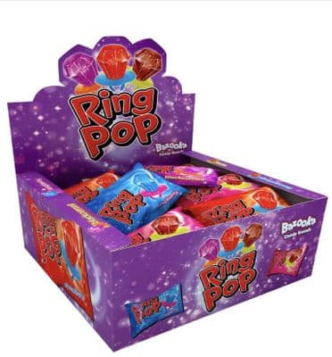 Bazooka Ring Pop Lollipop