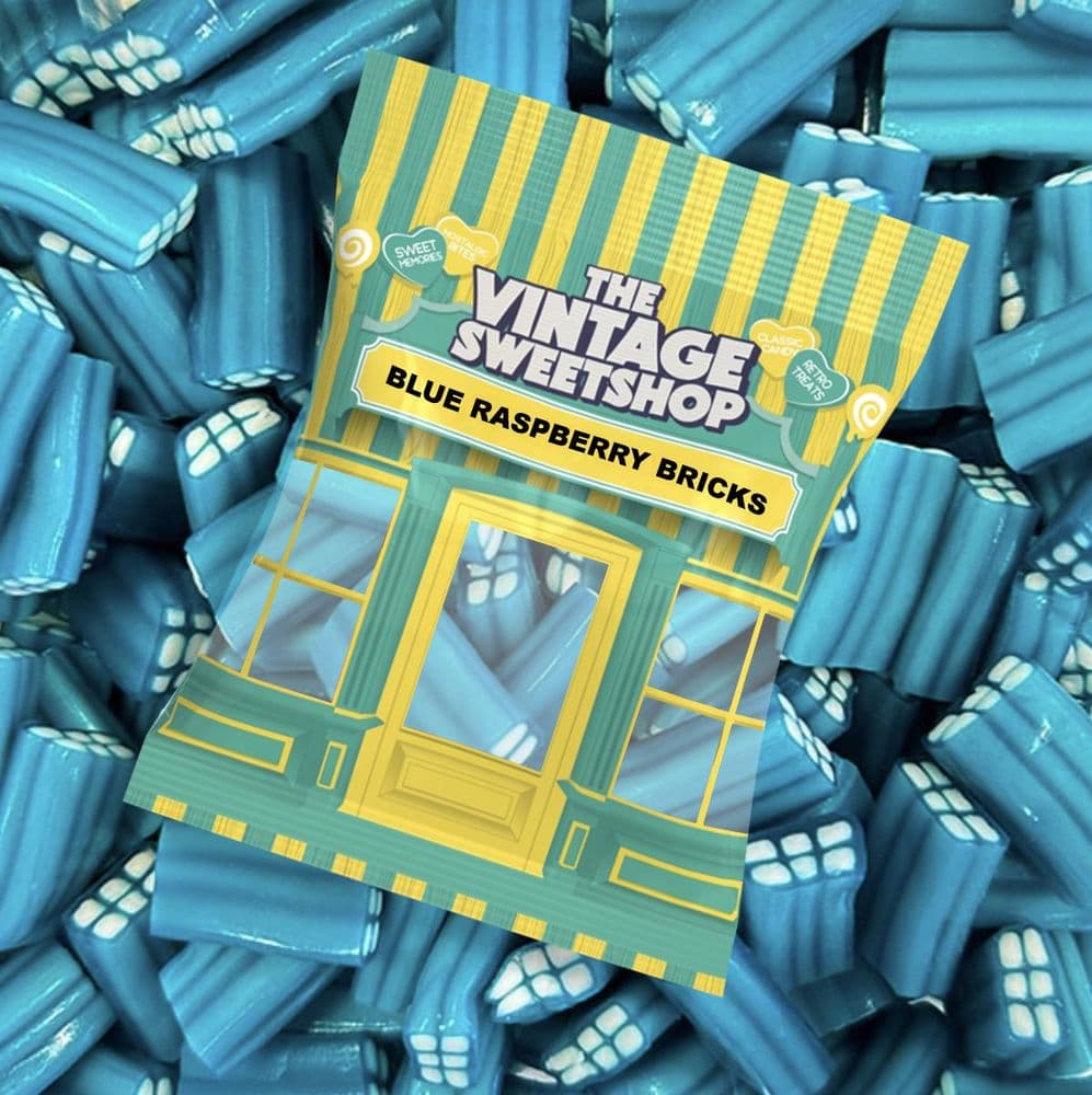 Blue Raspberry Bricks 100g Bag