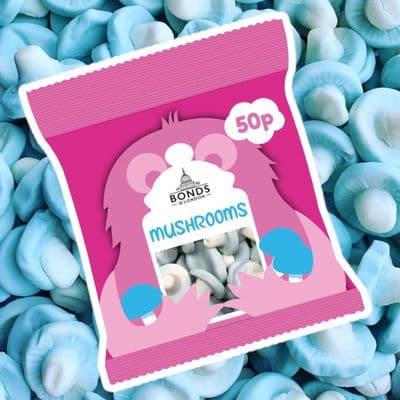 Bonds Bubblegum Mushrooms Treat Bag 50g