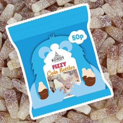 Bonds Fizzy Cola Bottles Treat Bag 50g