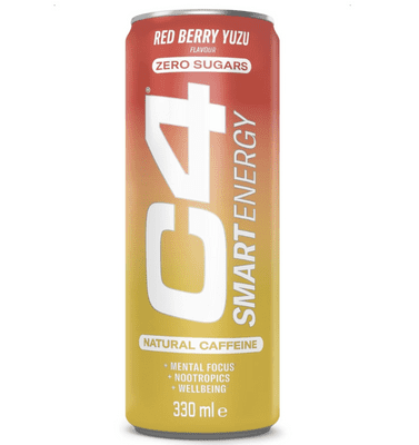 C4 Smart Energy Red Berry YuZu 330ml Can
