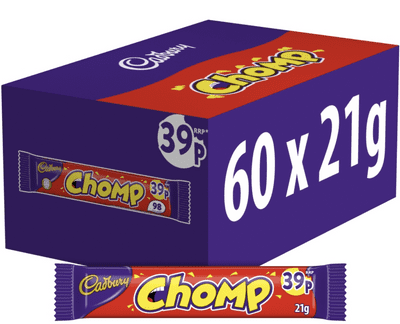 Cadbury Chomp Chocolate Bar 60 x 21g